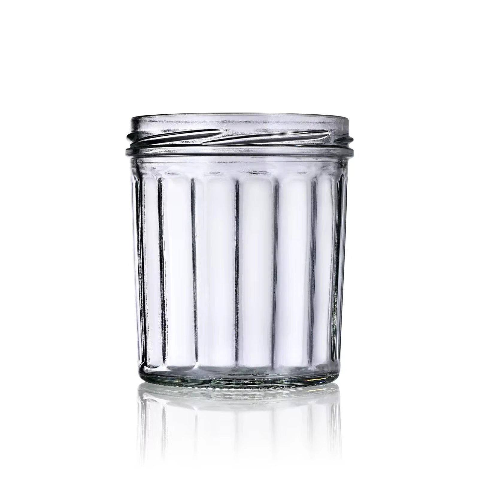 Pot en verre vide pour confiture